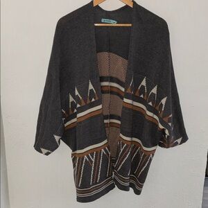 Goddis Gray Knit Cardigan